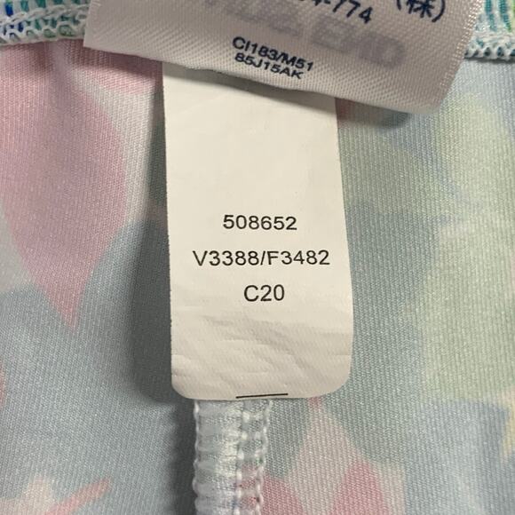 Lands End M Bright Floral Active Beach Cover Up Pants Resort Travel Vacation - Picture 10 of 10